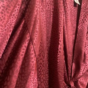 Pink polyester blouse